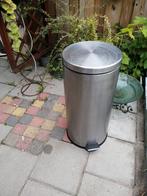 metalen afvalbak, Huis en Inrichting, Woonaccessoires | Prullenbakken, Ophalen, Gebruikt, Metaal, 50 tot 75 cm
