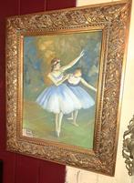 Mooi klassiek schilderij met 2 ballet danseressen 53 x 44 cm, Antiek en Kunst, Ophalen