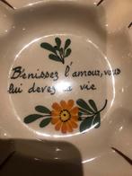 Vintage Aschenbakje met Franse Tekst, Ophalen of Verzenden