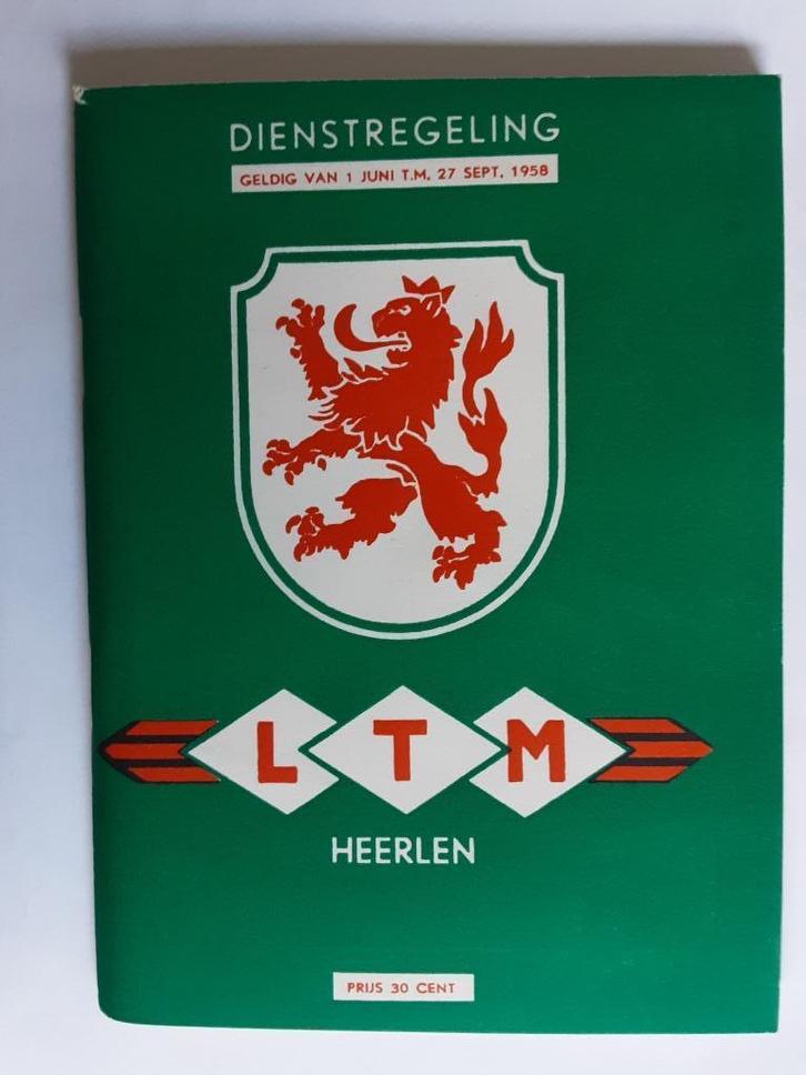 L.T.M. HEERLEN VAN 1 JUNI T.M. 27 SEPT. 1958, Verzamelen, Spoorwegen en Tramwegen, Zo goed als nieuw, Bus of Metro, Boek of Tijdschrift