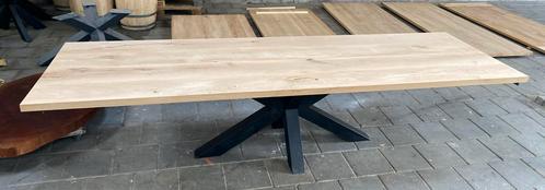Massief eiken eettafel 3 METER, Huis en Inrichting, Tafels | Eettafels, Nieuw, 50 tot 100 cm, 200 cm of meer, Vijf personen of meer