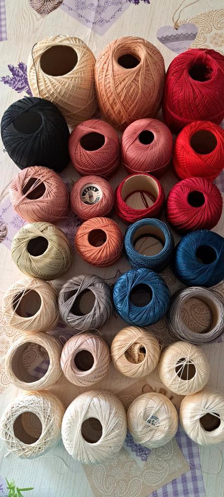 Restpartij Katoen Garen - Diverse Kleuren 27 bollen, Hobby en Vrije tijd, Breien en Haken, Nieuw, Breien of Haken, Wol of Garen