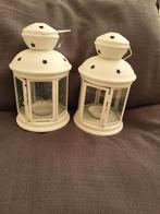 Noordwijk - 2 Nieuwe Lantaarntjes voor Waxine lichtjes, Huis en Inrichting, Ophalen, Nieuw, Overige materialen, Minder dan 25 cm