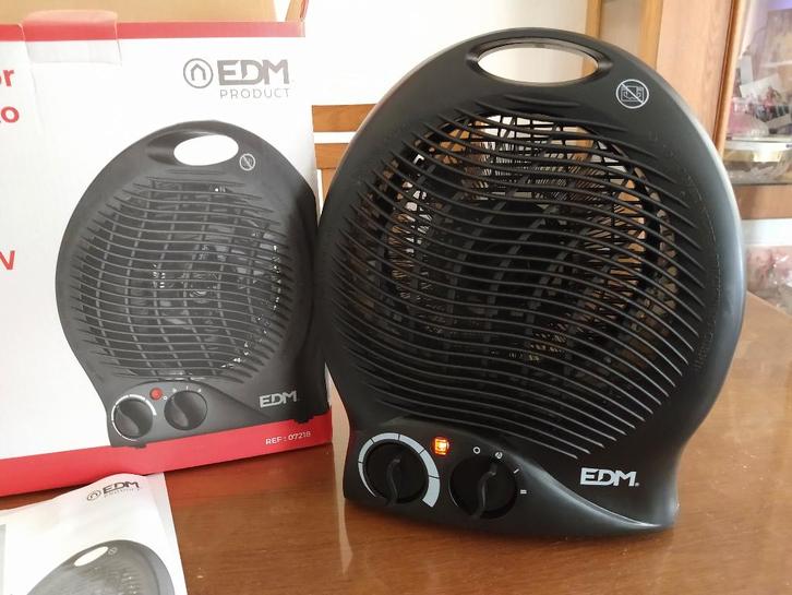 Electrische ventilator kachel 2000 watt EDM 07128, Huis en Inrichting, Kachels, Zo goed als nieuw, Vrijstaand, Overige soorten