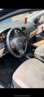 Volkswagen Polo 1.2 TSI 77KW 2012 Zwart, Auto's, Voorwielaandrijving, Stof, Beige, Zwart