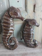 Stel van 2 x zeepaardje,Papier-mache,leuk in keuken /etalage, Antiek en Kunst, Curiosa en Brocante, Ophalen of Verzenden