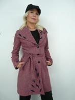 *Abfab Vintage Roze WollenTussendoor Mantel 38*, Ophalen of Verzenden, Zo goed als nieuw, Maat 38/40 (M), Roze