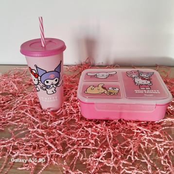 Sanrio Hello Kitty Lunchbox & Beker Set beschikbaar voor biedingen