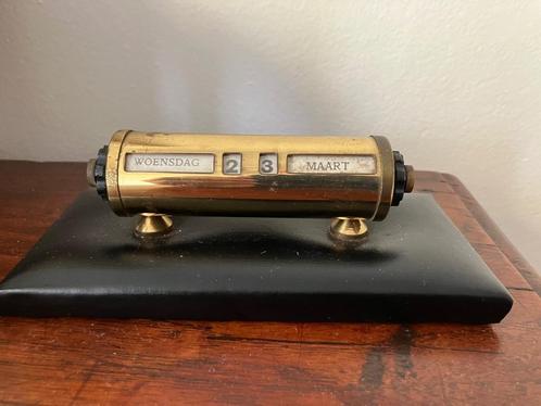 Vintage eeuwige kalender, Antiek en Kunst, Antiek | Kantoor en Zakelijk, Ophalen of Verzenden