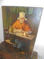 Oud olieverf doek 80x60 cm, Ophalen