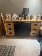 Mangohout mango hout industrieel dressoir 160 breed, Ophalen, Zo goed als nieuw, 25 tot 50 cm, 150 tot 200 cm