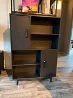 Zwarte kast, Huis en Inrichting, Kasten | Buffetkasten, Overige materialen, Gebruikt, 100 tot 150 cm, 25 tot 50 cm
