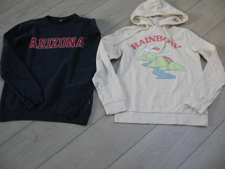 2 leuke hoodie sweat shirt 170 176  €10,- Rainbow AMERICA, Kinderen en Baby's, Kinderkleding | Maat 176, Zo goed als nieuw, Jongen of Meisje