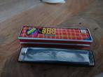Mondharmonica BEE met doosje, Gebruikt, Overige typen, Chromatisch, Ophalen of Verzenden