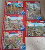Puzzels Ravensburger 5 x City collectie, 1000 stukjes, Ophalen, 500 t/m 1500 stukjes, Gebruikt, Legpuzzel