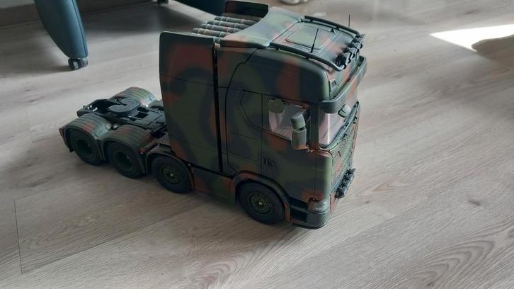 Tamiya Scania 770 met Beier SFR-01 & RC Lab Verlichting, Hobby en Vrije tijd, Modelbouw | Auto's en Voertuigen, Gebruikt, Truck