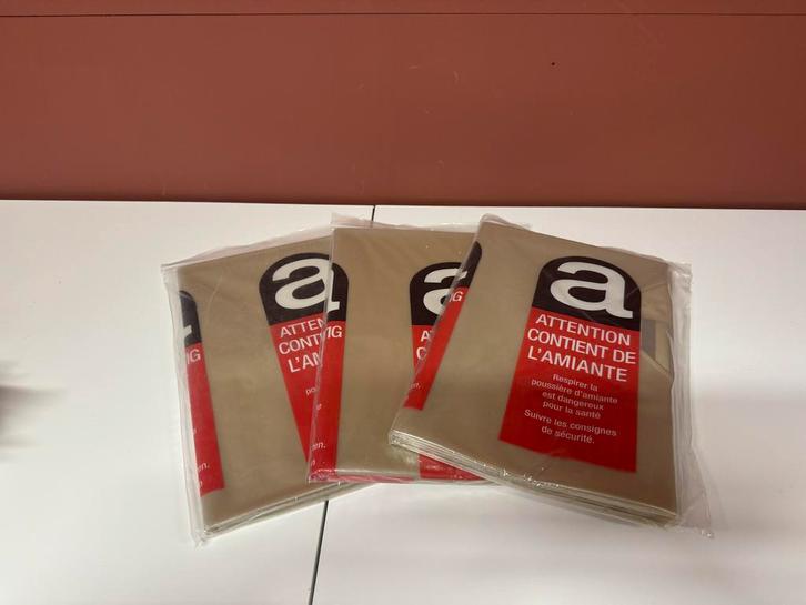 3 Asbestzakken - Veilig Verpakken van Asbest, Doe-het-zelf en Verbouw, Zeil en Folie, Ophalen of Verzenden
