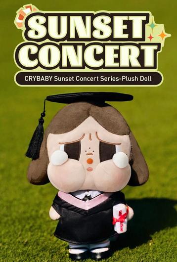 Pop Mart Sunset Concert Plush Doll Crybaby beschikbaar voor biedingen