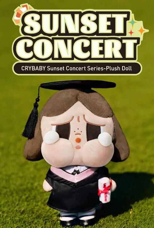 Pop Mart Sunset Concert Plush Doll Crybaby, Verzamelen, Poppetjes en Figuurtjes, Nieuw, Verzenden