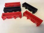 Lego basis voertuig 4x14x2 1/3 rood en zwart (5), Gebruikt, Ophalen of Verzenden, Lego, Losse stenen