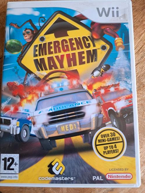 Emergency mayhem wii, Spelcomputers en Games, Games | Nintendo Wii, Zo goed als nieuw, 1 speler, Vanaf 3 jaar, Ophalen of Verzenden