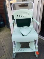 Etac Clean verrijdbare douche- en toiletrolstoel / po- stoel, Diversen, Verpleegmiddelen, Ophalen of Verzenden, Zo goed als nieuw