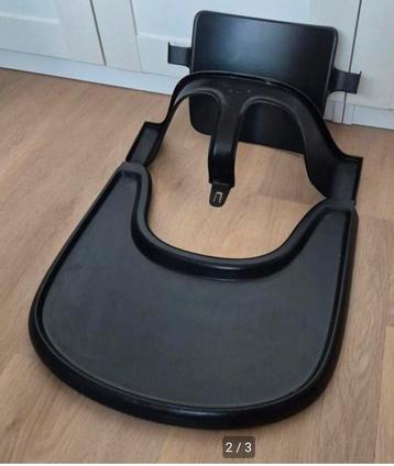 Stokke Tripp Trapp  babyset met play tray/tafelblad. Zwart. beschikbaar voor biedingen