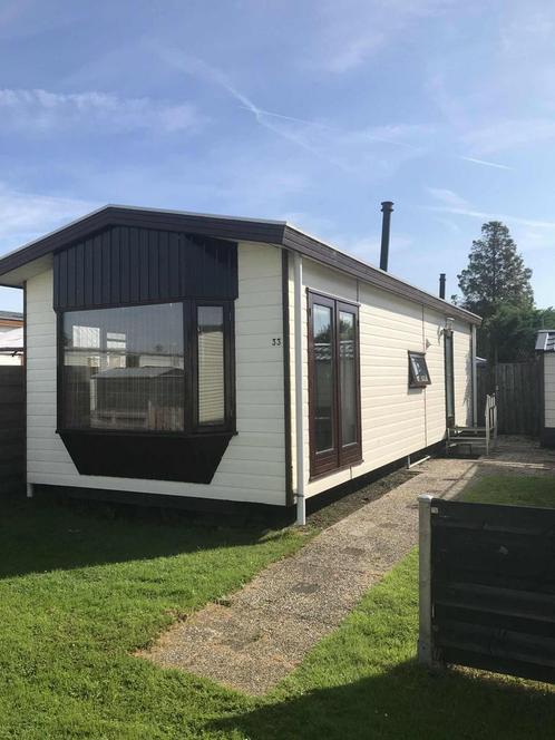 Te koop stacaravan op camping Mimosa Langeraar met staplaats, Caravans en Kamperen, Stacaravans, Ophalen