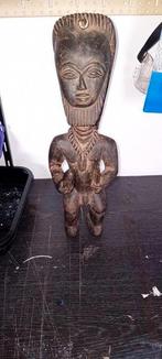 Bijzonder Antiek houten Afrikaans beeld van man met baard, Ophalen of Verzenden