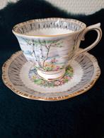 Royal Albert heren kop en schotel Silver birch, Antiek en Kunst, Antiek | Servies los, Ophalen of Verzenden