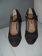 Tamaris suede zwarte hakken, plateau pumps maat 39, Tamaris, Pumps, Zwart, Ophalen of Verzenden