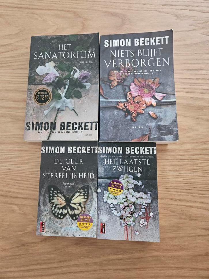 Simon Beckett Thriller Collectie - 4 Boeken, Boeken, Thrillers, Zo goed als nieuw, Nederland, Ophalen