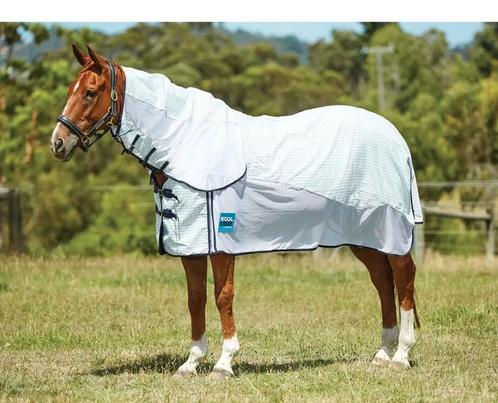 Kool caot, weatherbeeta maat195 met hals. Tegen zon, vliegen, Dieren en Toebehoren, Paarden en Pony's | Dekens en Dekjes, Zo goed als nieuw