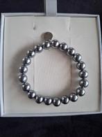 Armband parels, Sieraden, Tassen en Uiterlijk, Armbanden, Ophalen of Verzenden, Nieuw, Grijs, Zilver