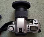 Canon 500N camera, Canon 28-80mm lens, Metz SCA3101 flitser,, Audio, Tv en Foto, Fotocamera's Analoog, Spiegelreflex, Canon, Gebruikt