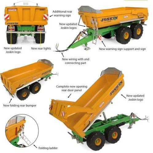 Joskin Trans-KTP 22-50 Kieper, Hobby en Vrije tijd, Modelauto's | 1:32, Nieuw, Tractor of Landbouw, Universal Hobbies, Ophalen of Verzenden