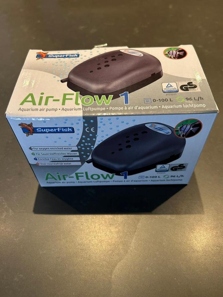 Superfish Air Flow 1 luchtpomp, Dieren en Toebehoren, Vissen | Aquaria en Toebehoren, Zo goed als nieuw, Overige typen, Ophalen of Verzenden