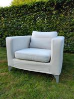 Fauteuils 2x met Bemz stof, Huis en Inrichting, Ophalen, Hout, 75 tot 100 cm, Zo goed als nieuw
