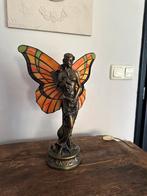 Tiffany glas in lood vlinder lamp, Huis en Inrichting, Gebruikt, Ophalen of Verzenden, Tiffany, Minder dan 50 cm