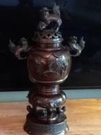 Grote 60 cm wierookbrander brons Chinees Aziatisch japan, Antiek en Kunst, Antiek | Koper en Brons, Ophalen, Brons