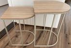 Beige bijzettafeltjes aluminium poten van action, Huis en Inrichting, Tafels | Bijzettafels, Overige materialen, Minder dan 55 cm