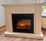 Houten schouw met electrisch sfeerhaard., Huis en Inrichting, Haarden, Ophalen, Zo goed als nieuw, Vrijstaande haard, Elektrische haard