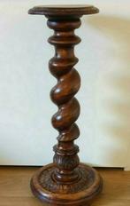 Piedestal zuil pilaar hout. Prachtig houtsnijwerk. 90 cm h, Gebruikt, Ophalen of Verzenden