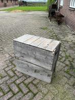 Oude houten kisten met deksel, Tuin en Terras, Bloembakken en Plantenbakken, Ophalen, Gebruikt, Hout, Tuin