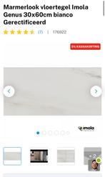 Tegels Imola Genus White 30x60 cm, gerectificeerd, Doe-het-zelf en Verbouw, Tegels, Ophalen, Nieuw, Keramiek, Wandtegels