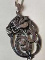 A Meijer rozenhanger art deco, Ophalen of Verzenden, Zo goed als nieuw, Zilver