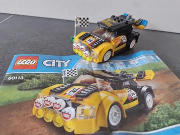 LEGO City Rallyauto - 60113 - compleet + boekje beschikbaar voor biedingen