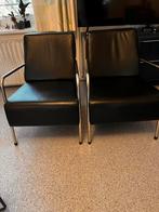 2 design chromen buis stoelen - zo goed als nieuw!, Huis en Inrichting, Fauteuils, Ophalen, Minder dan 50 cm, Minder dan 75 cm