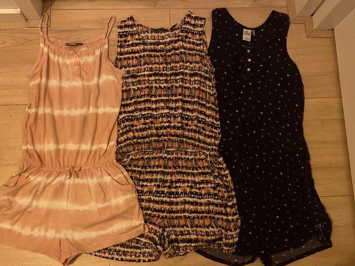 5 jumpsuits in maat 158 (x2), maat 164 (x3)., Kleding | Dames, Jumpsuits, Gedragen, Maat 34 (XS) of kleiner, Overige kleuren, Ophalen