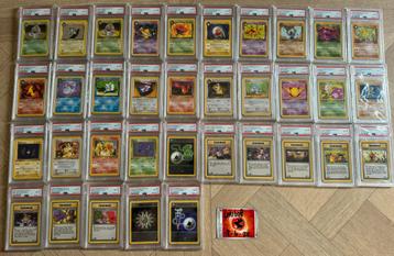Team rocket 1st edition psa 8 collectie beschikbaar voor biedingen